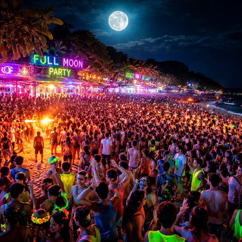 Thailand Full Moon Party at Koh Samui